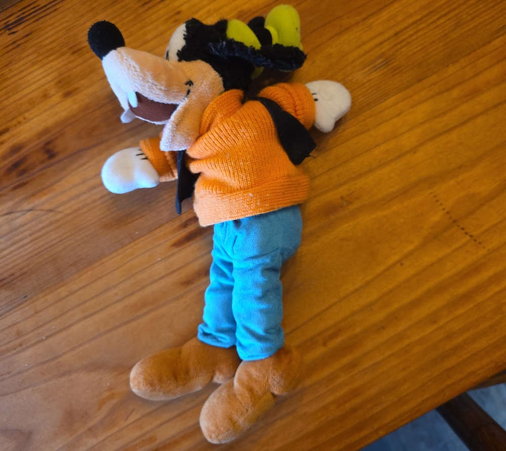 IDisney Goofy Plush Dog Toy - Orange, Blue, Yellow, Brown